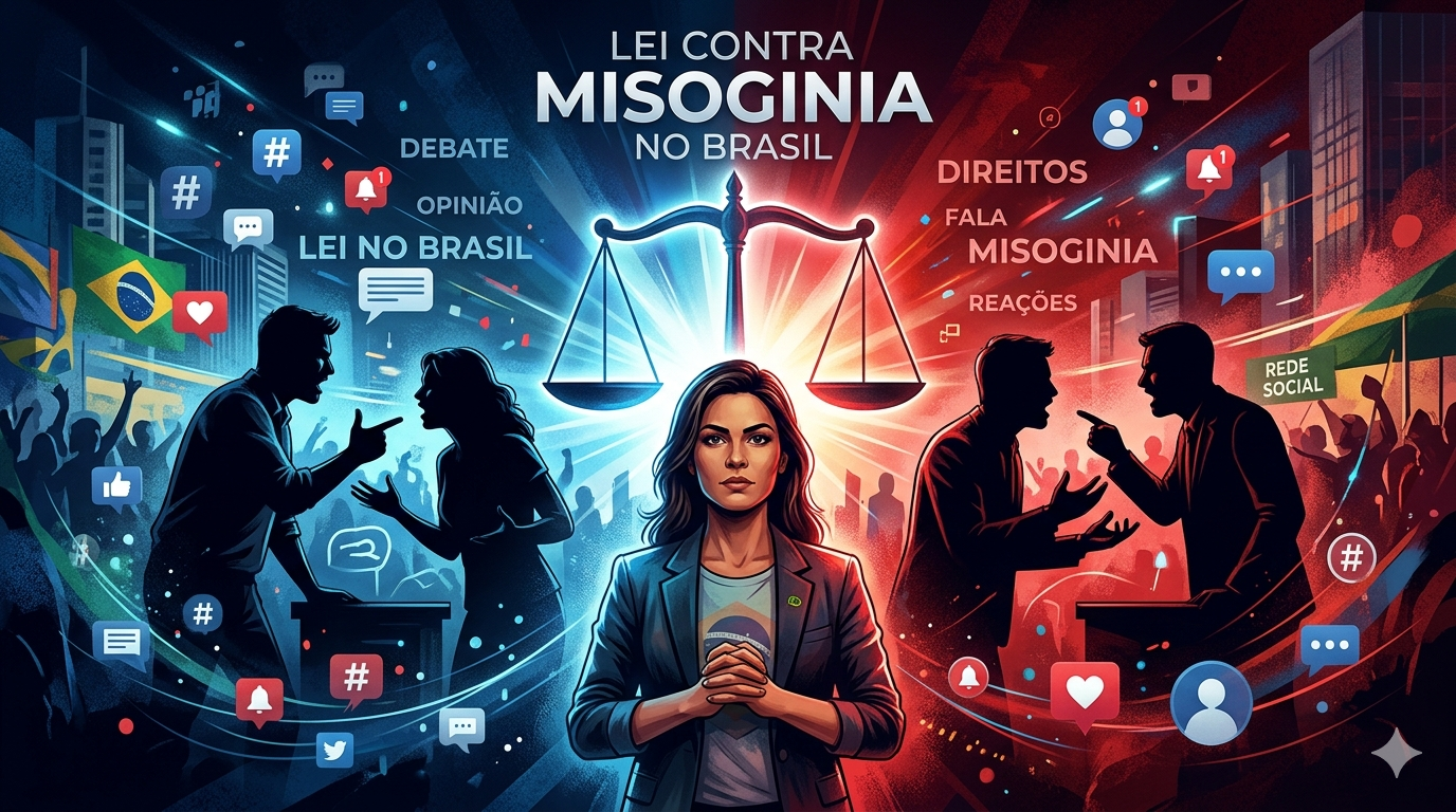 Lei contra misoginia avança e gera debate no Brasil